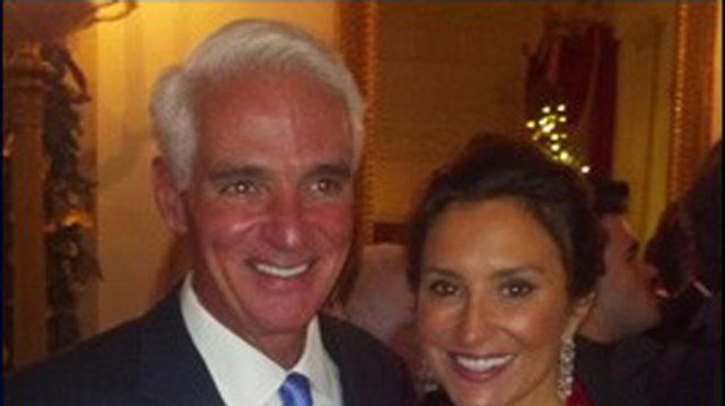 Crist on a cross! A totally expected bit of Christmas martyrdom as newly Democratic Charlie Crist prepares for his re-ascension