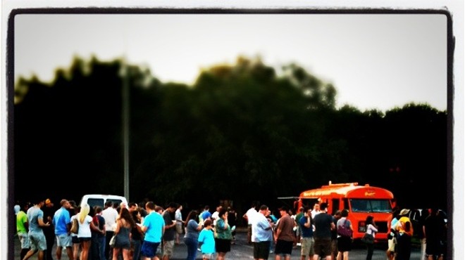Sunday, May 1: It was a lovely night for chicken and waffles at the Daily City Food Truck Bazaar #2