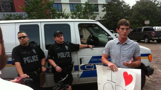 Two more arrested at Lake Eola as city preemptively trespasses activists