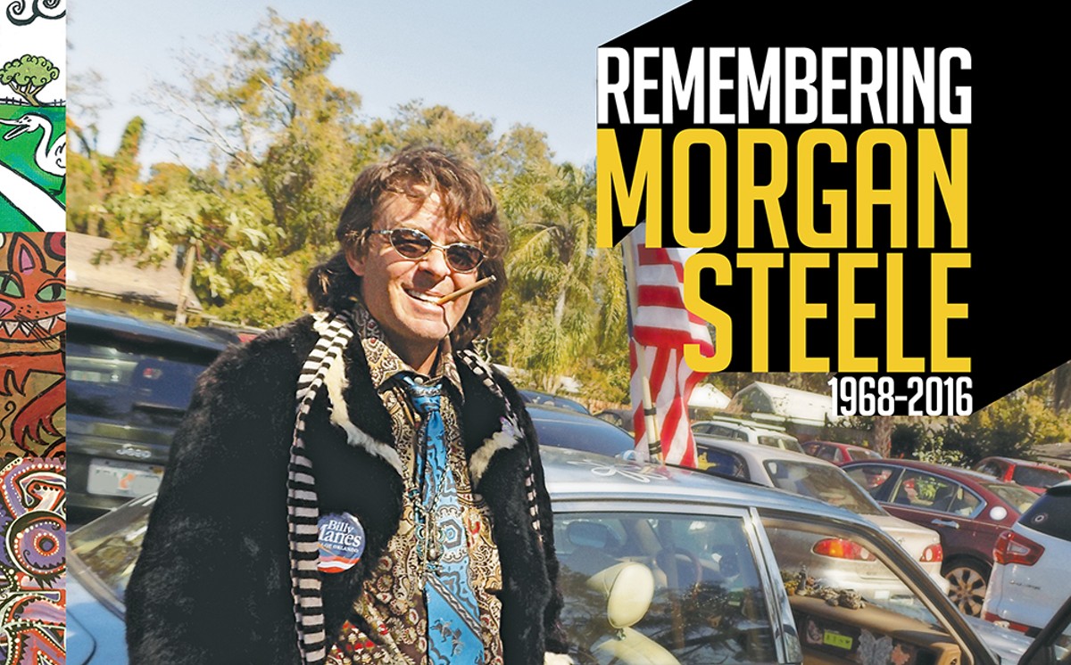 Morgan Steele, the visionary painter, writer and personality about town, is gone too soon