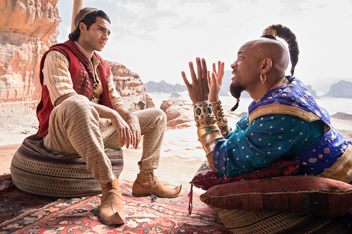 Mena Massoud and Will Smith in 'Aladdin'