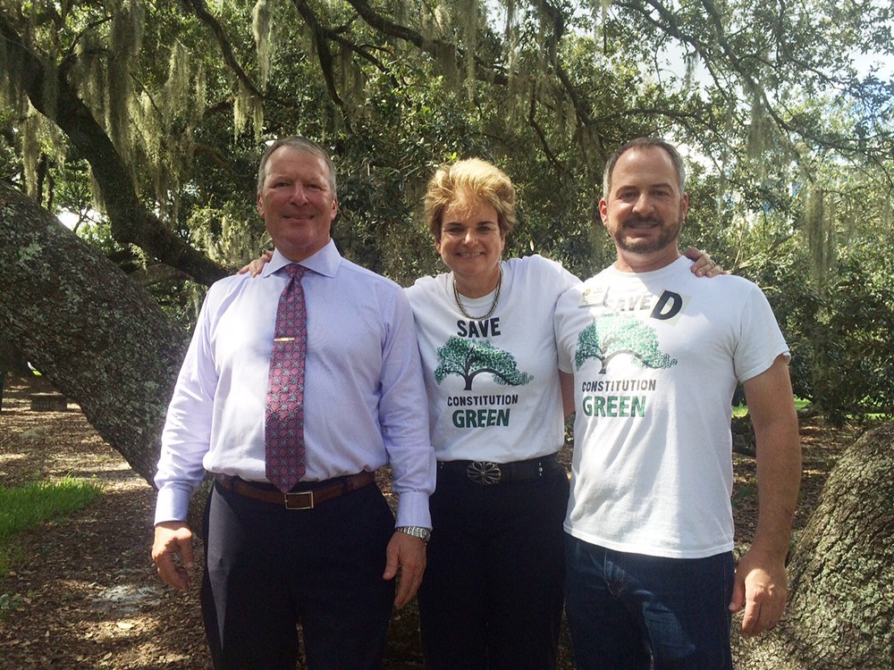 Mayor Buddy Dyer, City Commissioner Patty Sheehan and Soil and Water Conservation Supervisor 4 Eric Rollings