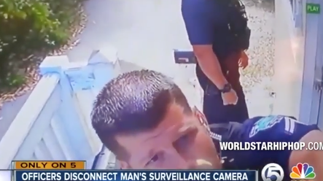 Florida police officers caught disconnecting suspect's surveillance cameras
