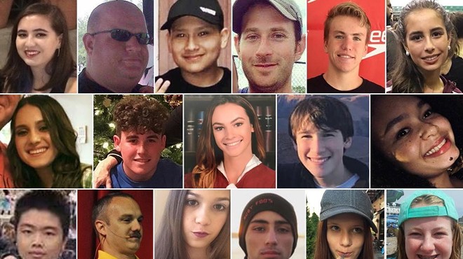 The 17 victims of the Parkland high school shooting.