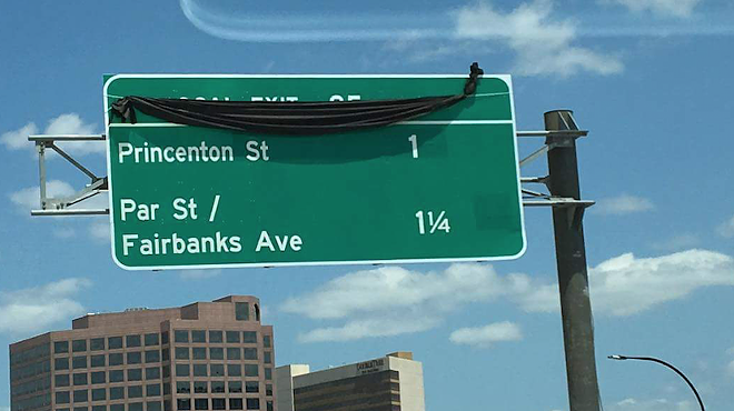 The new sign for the 'Princenton' exit on I-4 is perfectly fine