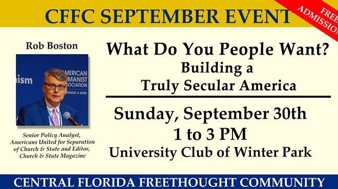 What Do You People Want? Building a Truly Secular America