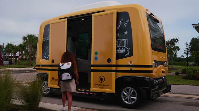 A Florida town will be the first in the world to test self-driving school buses