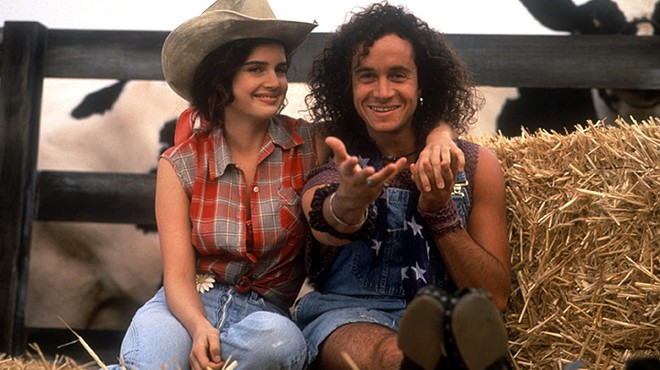 Carla Gugino and Pauly Shore in Son in Law