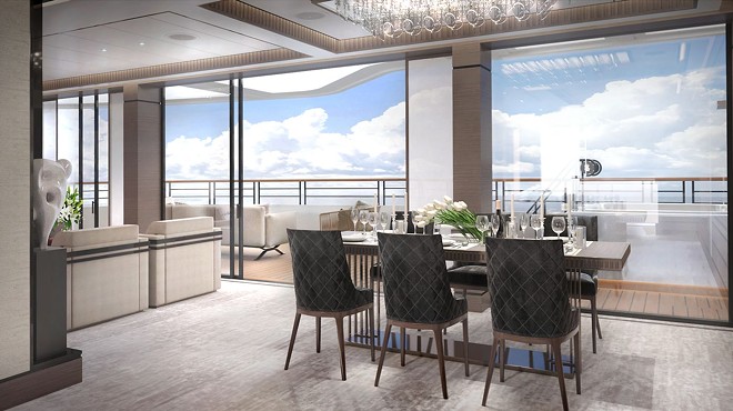 Owners suite onboard a Ritz-Carlton Yacht Collection Azora ship