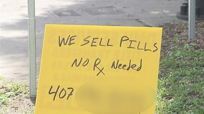 If you want to score some drugs in Orlando, these signs won't help