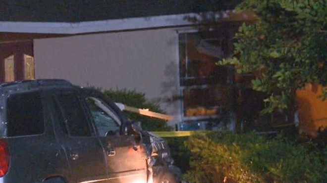 Florida woman arrested after repeatedly crashing into her own home