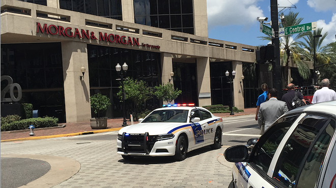 The Morgan &amp; Morgan building was just evacuated because of a suspicious package