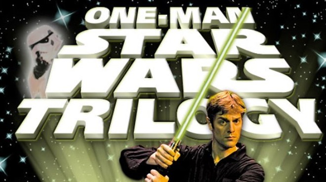 Review: 'One Man Star Wars Trilogy' is a hyperspeed blast of wit and wild energy