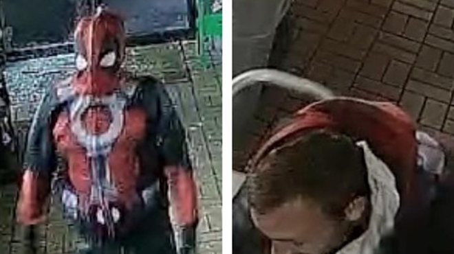 Two men dressed in Deadpool costumes attempted to steal an ATM in Cocoa, Florida