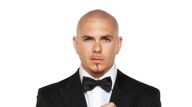 Pitbull performs for free at Universal's Mardi Gras this weekend