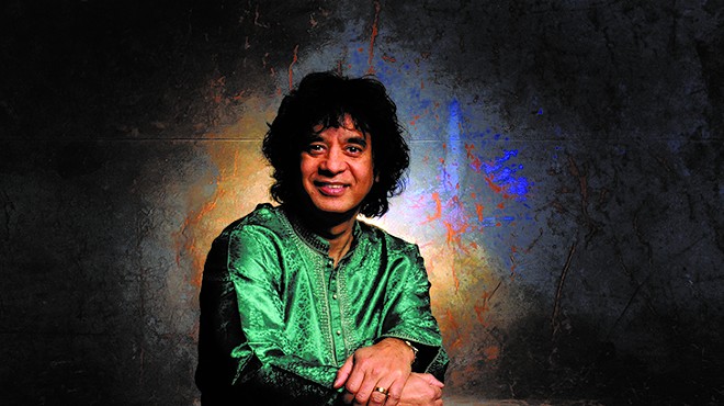 Master of modern percussion Zakir Hussain dazzles on the tablas at the Bob Carr