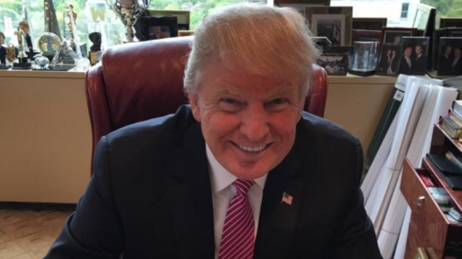 Donald Trump attempts to win over Hispanics by eating a beef taco bowl on Cinco de Mayo