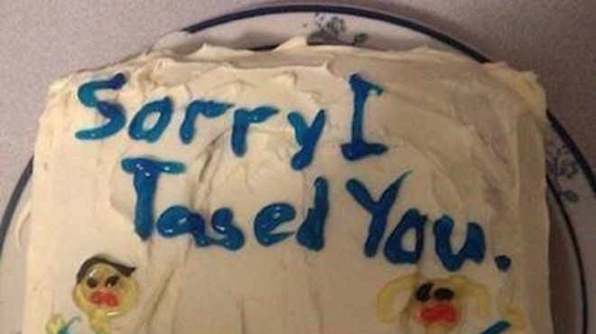 Local media outlets mistakenly think Florida cop sent a 'Sorry I tased you' cake