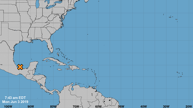 There's a good chance we may see tropical storm Barry this week