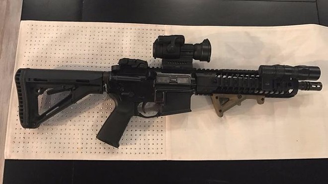 The short-barreled AR rifle stolen from a Tavares police officer last weekend