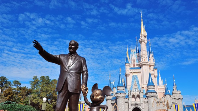 "Look up there," said Walt to Mickey. "Someday the sky will be yours."