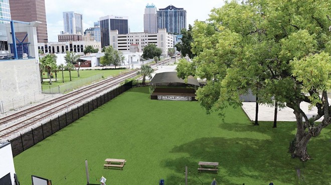 A rendering of what the new "Backyard at Ace Cafe" will look like in downtown Orlando