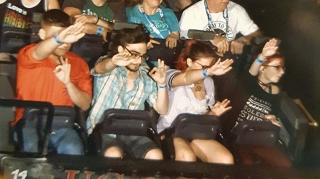 Universal Orlando removes 'white power' rollercoaster photo from Facebook page