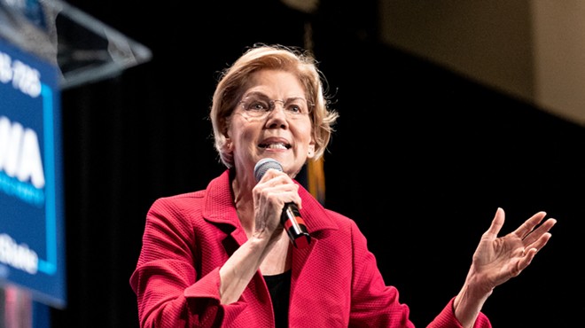 Sen. Elizabeth Warren speaks at the 2019 Iowa Democrats Hall of Fame Celebration