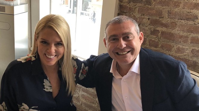 Pam Bondi with Lev Parnas, in a photo released by Parnas' lawyer