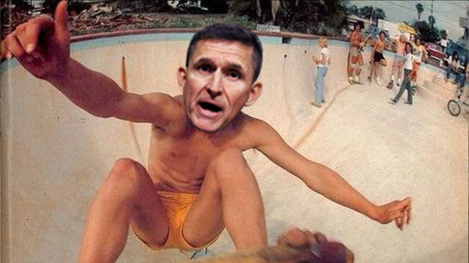 From skater to hater: Gen. Mike Flynn’s wipeout