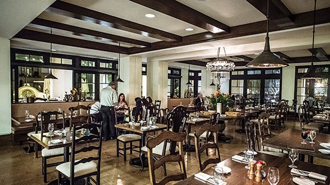 The dining room at Hamilton's Kitchen at the Alfond Inn