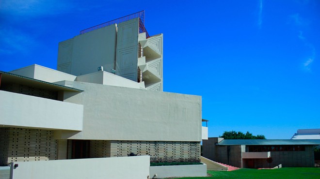 One of Frank Lloyd Wright's buildings at Florida Southern College