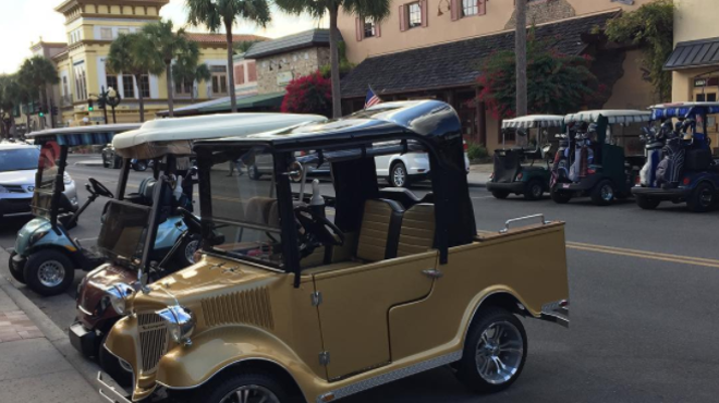 Just one of the many high-end chariots found at The Villages