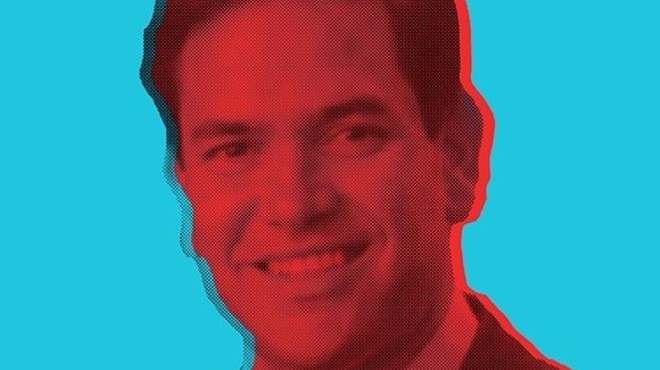 It must be hard for Marco Rubio to see with his head so firmly planted inside Trump’s ass