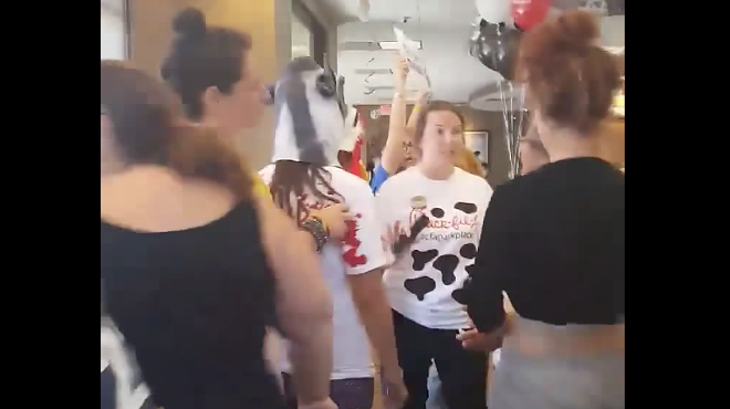 'It's not food. It's violence,' yell protesters at Florida Chick-fil-A
