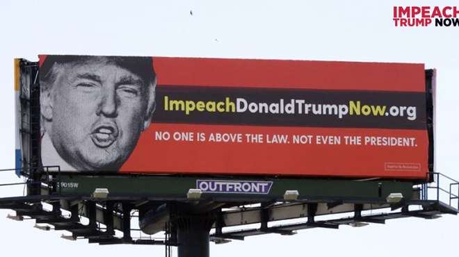 Group calling for Trump's impeachment puts up billboard near Mar-a-Lago