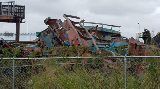 Here's what's left of Universal's Dragon Challenge coaster