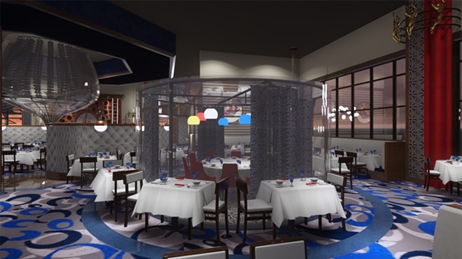 Renderings of the interior of the proposed Circo Orlando