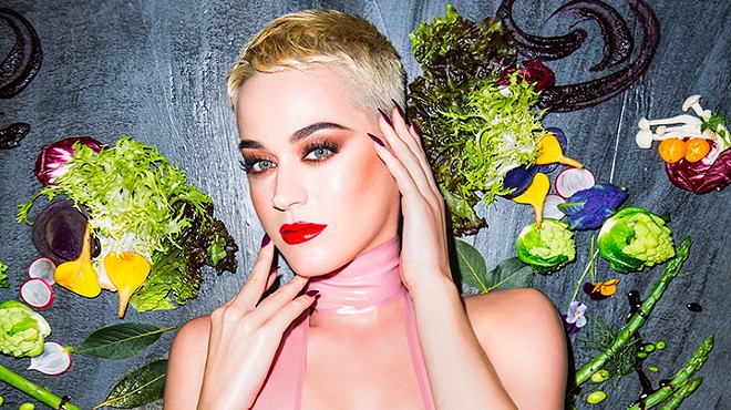 Katy Perry invades the home of the Orlando Magic to show 'em how to "Swish Swish" ... bish