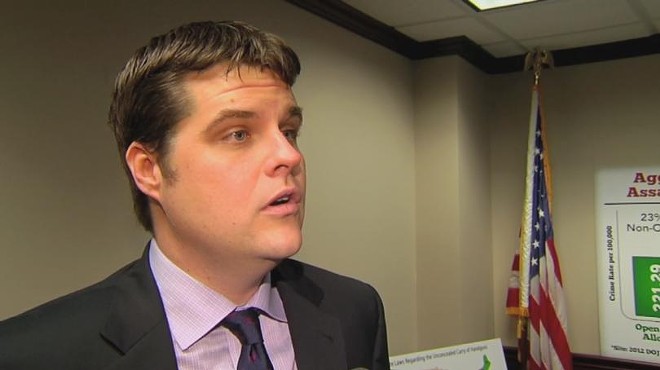 Florida Rep. Matt Gaetz was literally the only person to vote against an anti-human trafficking bill