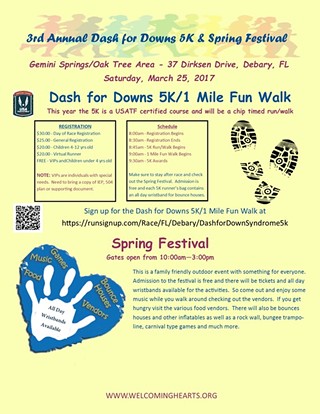 Dash for Downs 5k and Spring Festival