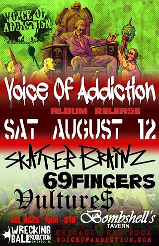 Voice of Addiction, Skatter Brainz, 69 Fingers, Vulture$
