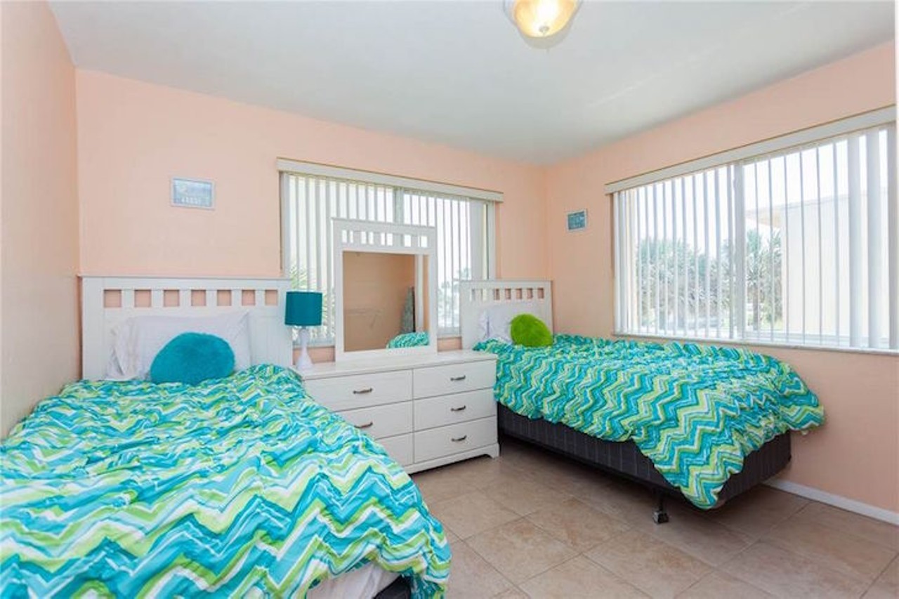  Stay at this three-bedroom beachfront condo in Daytona
Average night $160 
2 bedrooms
The bedroom can hold up to at least three people, provided one or two of your friends don't mind air mattresses.
