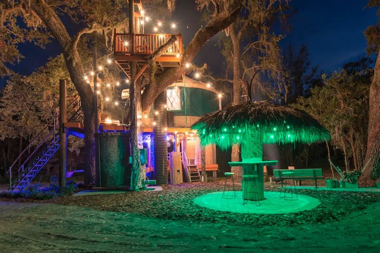 Treehouse at Danville
2 guests, 1 bed, 1 bath
Estimated price per night: $170 
There&#146;s also a tiki hut where you can just sit and enjoy the ground-level view. 
Photo via Airbnb