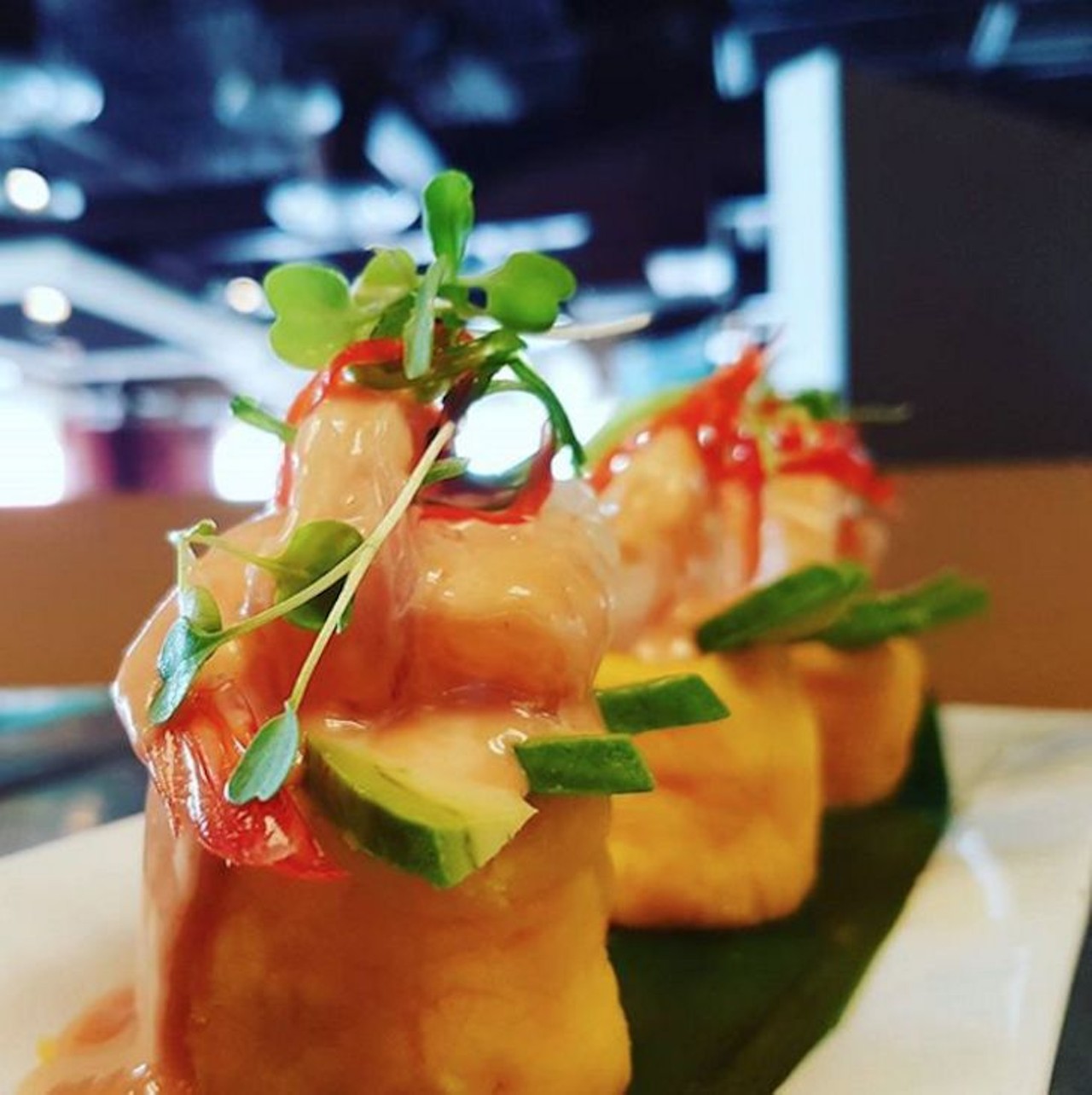 Must  try: The Shrimp Causa Mo-Chica is a light, unique Peruvian starter, complete with mashed potato terrine, juicy shrimp and tasty Golf sauce.
Photo via edinson25/Instagram