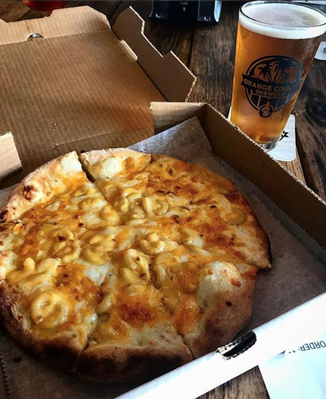 Must  try: Mac & Cheese and pizza?! Combine the two snack staples with one of the brewery&#146;s flavorful brews.
Photo via the_traveling_clarke/Instagram