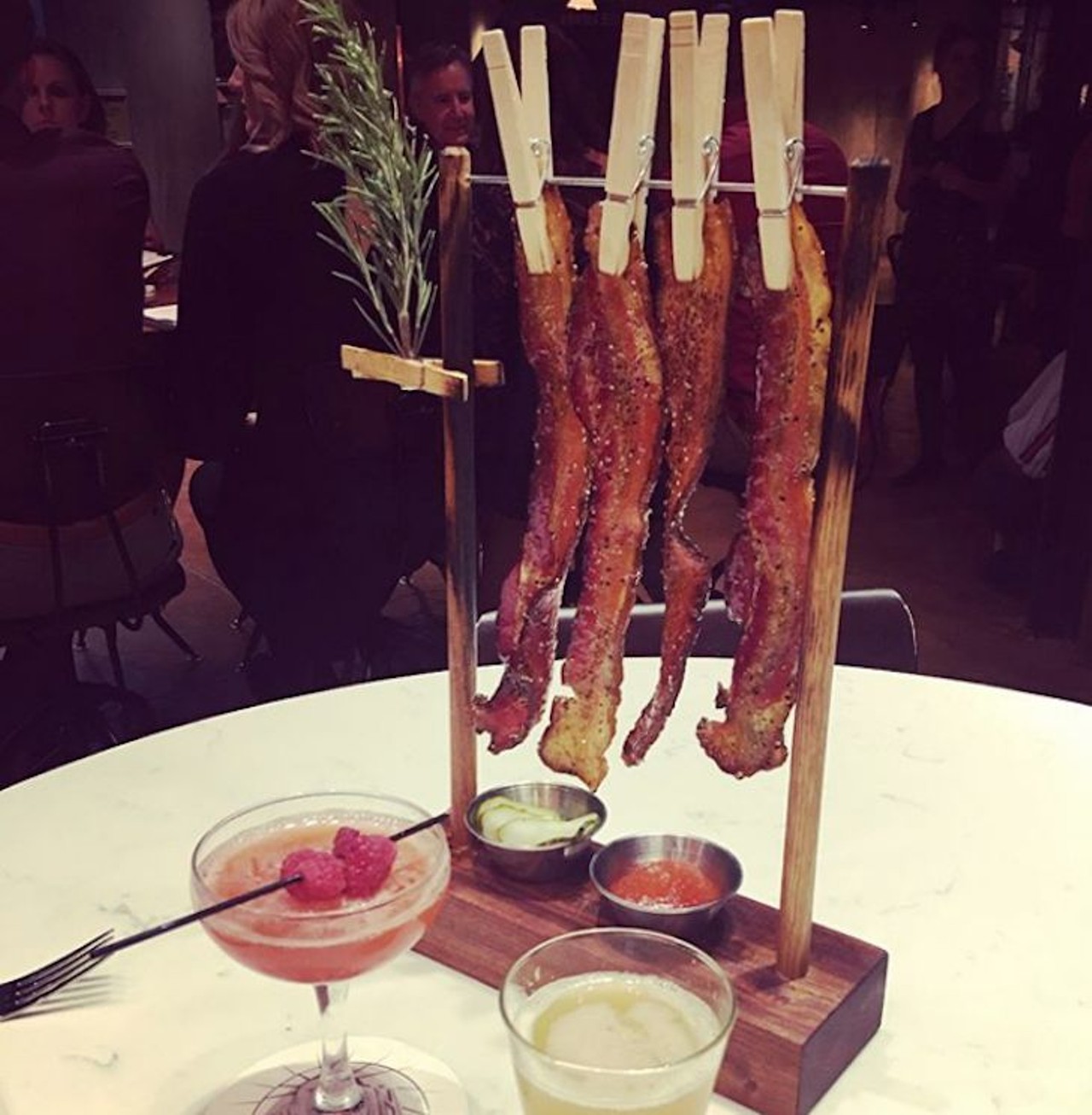 The Edison has some of the best bacon in town but the presentation is really what sets them apart.  
Photo via vegan.latina4ever/Instagram