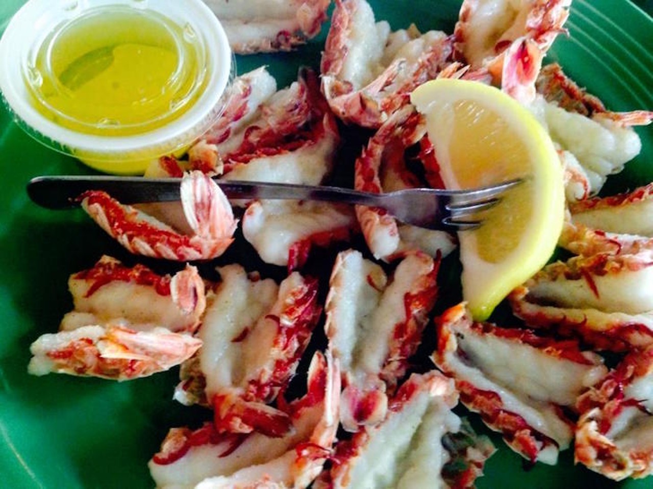 The &#147;Rock shrimp&#148; looks like it's on point. 
Photo via vegan.latina4ever/Instagram