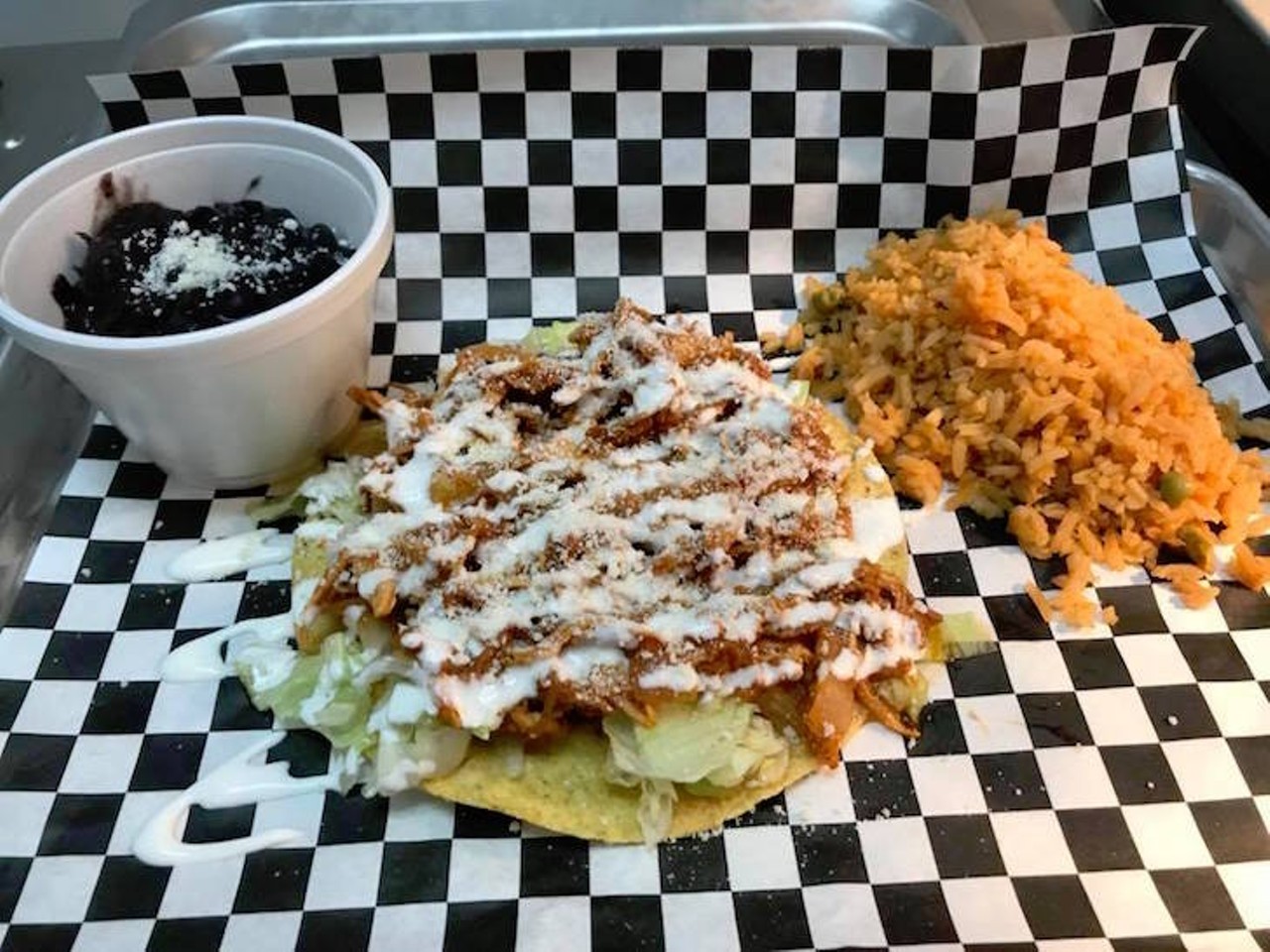 Check out Tostada Thursday, where you can pick from choice of chicken tinga or asada tostadas and remember to get those free rice and beans. .
Photo via Calle 3 M3xican Str33t Kitch3n