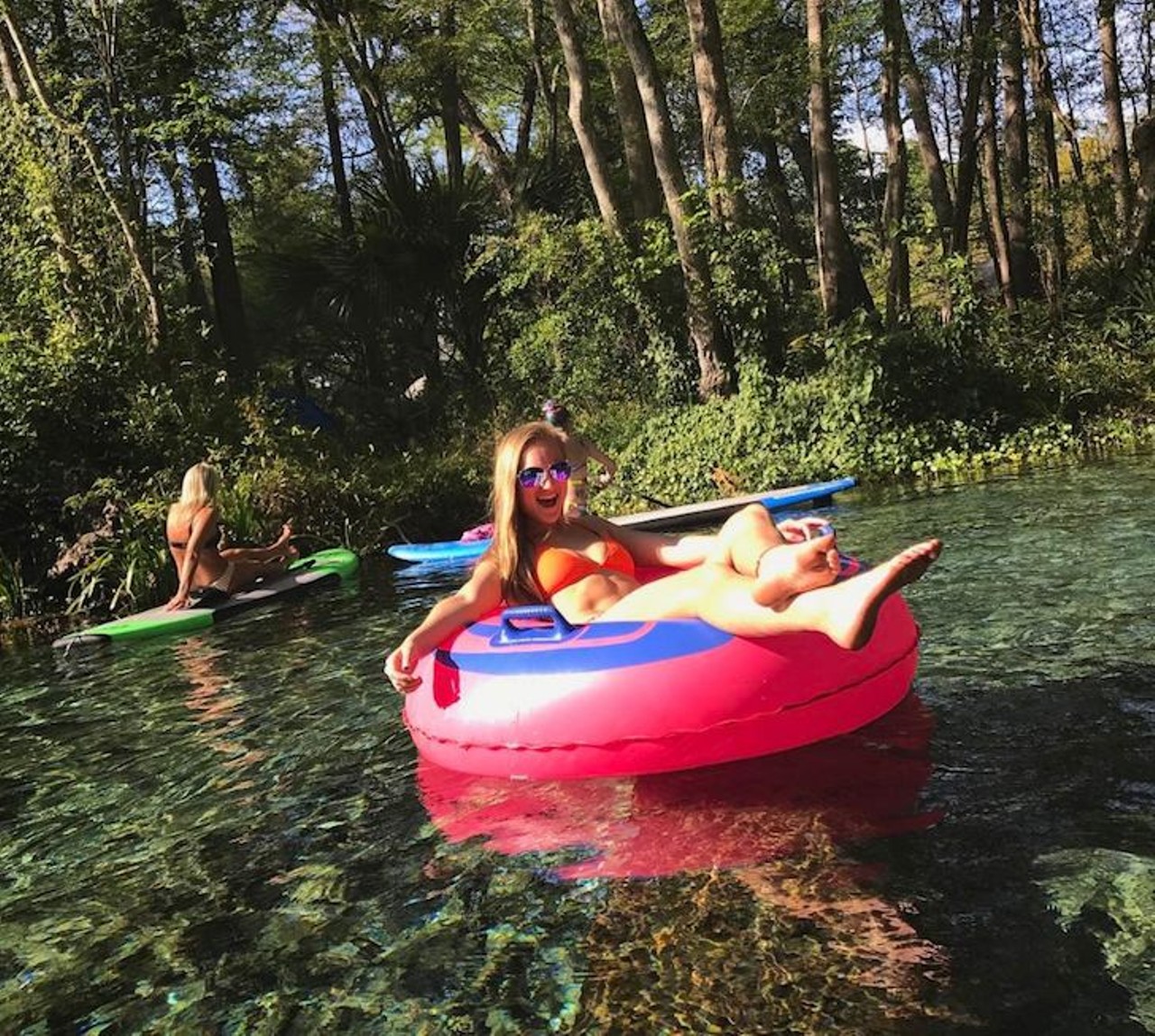 Ginnie Springs
5000 NE 60th Ave., High Springs, 386-454-7188
Distance: About 2 hours from Orlando
Photo via minicornfed/Instagram